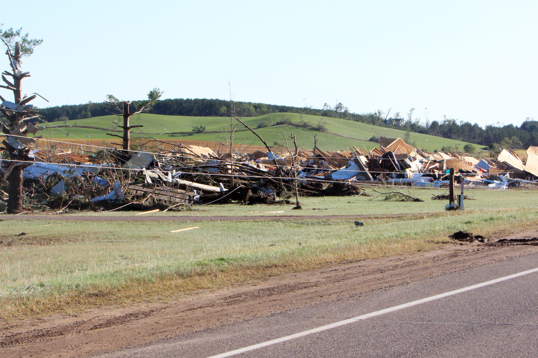 Tornado damage in near Wheaton/Elk Mound 9-25